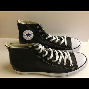 Leather converse all star hi top